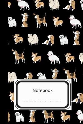 Cover of Notebook Dogs #2 Composition notebook, Journal, Diary (110 Pages, Blank, Unlined, 6 x 9)