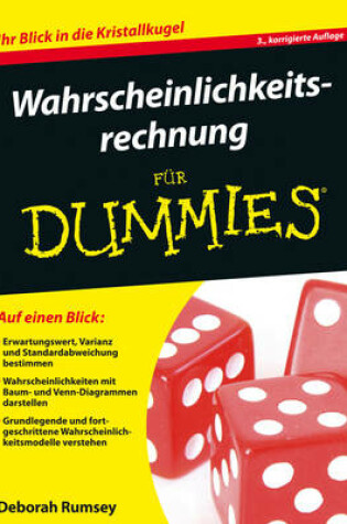 Cover of Wahrscheinlichkeitsrechnung für Dummies 3e
