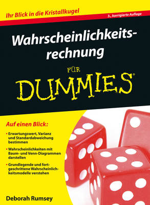 Book cover for Wahrscheinlichkeitsrechnung für Dummies 3e