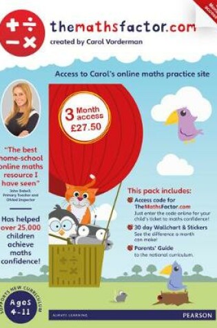 Cover of The Maths Factor: 3 Months Access to Carol Vorderman's themathsfactor.com