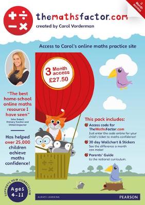 Cover of The Maths Factor: 3 Months Access to Carol Vorderman's themathsfactor.com