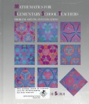 Book cover for Mathematics for Elementary School Teachers