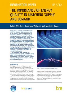 Book cover for The Importance of Energy Quality in Matching Supply and Demand