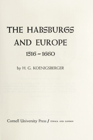 Cover of Hapsburgs and Europe, 1516-1660