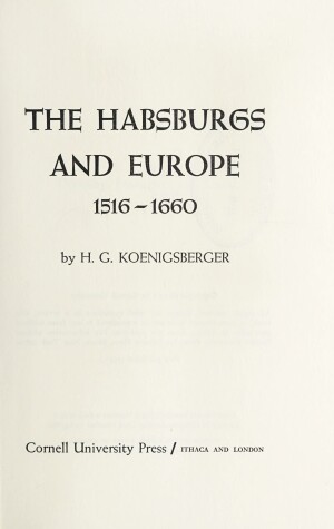 Book cover for Hapsburgs and Europe, 1516-1660