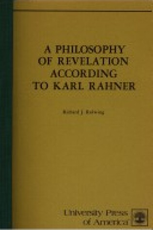 Cover of A Philosophy of Revelation