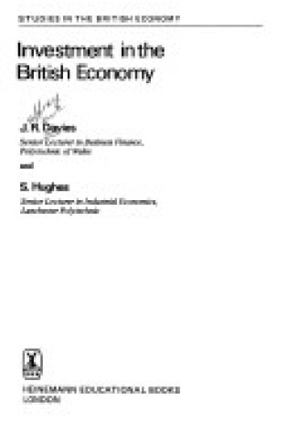 Cover of Investment in the British Economy