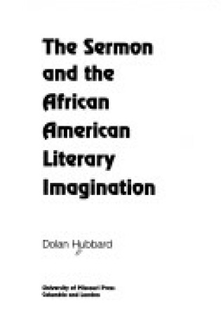 Cover of The Sermon and the African American Literary Imagination