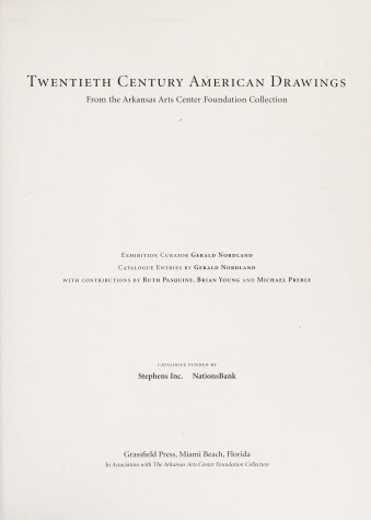 Book cover for Twentieth Century American Drawings