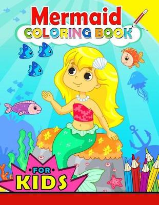 Book cover for Mermaid Coloring Book for Kids