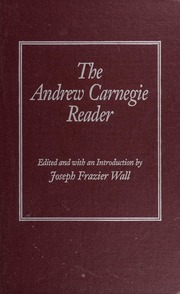 Cover of The Andrew Carnegie Reader