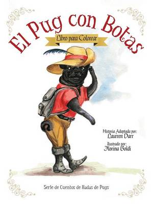 Book cover for El Pug Con Botas - Libro Para Colorear