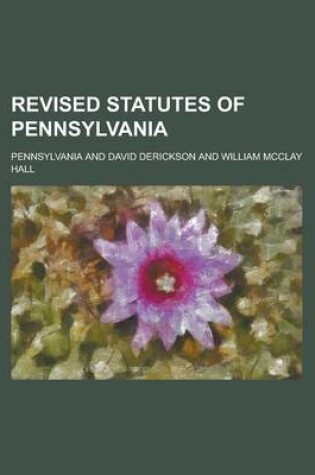 Cover of Revised Statutes of Pennsylvania