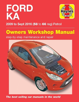 Book cover for Ford Ka (09-Sept'16) 58 to 66 reg