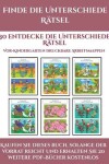 Book cover for Vor-Kindergarten Druckbare Arbeitsblätter (Finde die Unterschiede Rätsel)