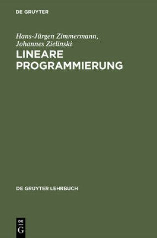 Cover of Lineare Programmierung