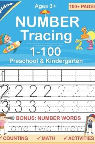 Cover of Number Tracing book for Preschoolers