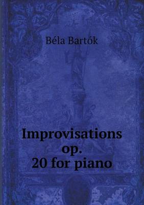 Book cover for Improvisations op. 20 for piano