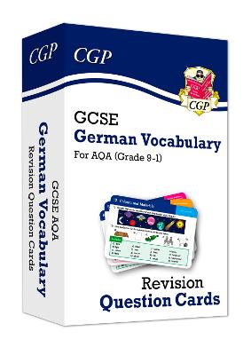 Book cover for GCSE AQA German: Vocabulary Revision Question Cards (For exams in 2025)