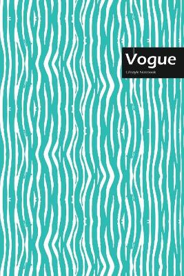 Book cover for Vogue Lifestyle, Animal Print, Write-in Notebook, Dotted Lines, Wide Ruled, Size 6 x 9 Inch, 144 Sheets (Royal Blue)