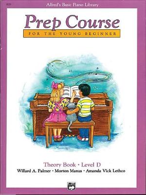 Cover of Alfred's Basic Piano Library Prep Course Theory D
