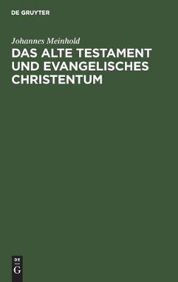 Book cover for Das Alte Testament Und Evangelisches Christentum