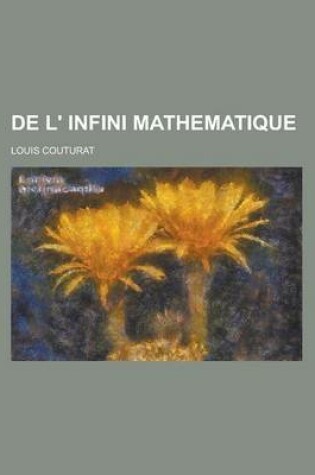 Cover of de L' Infini Mathematique