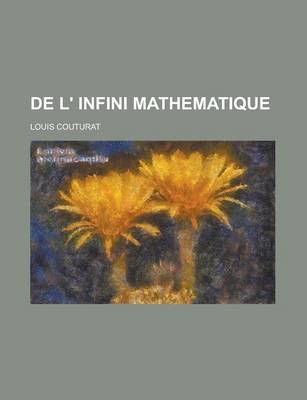 Book cover for de L' Infini Mathematique