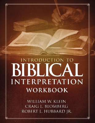 Book cover for Introduction to Biblical Interpretation Workbook