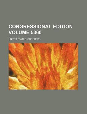 Book cover for Congressional Edition Volume 5360