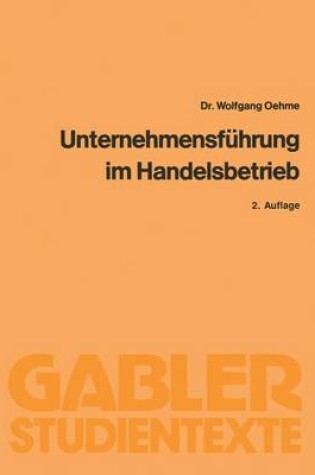 Cover of Unternehmensführung im Handelsbetrieb