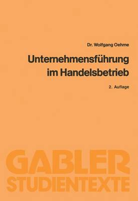 Book cover for Unternehmensführung im Handelsbetrieb