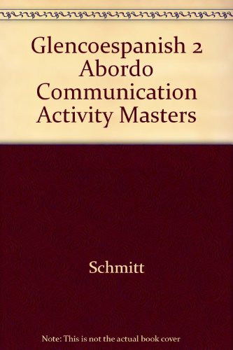 Book cover for Glencoespanish 2 Abordo Communication Activity Masters