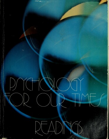 Book cover for Psychology for Our Times