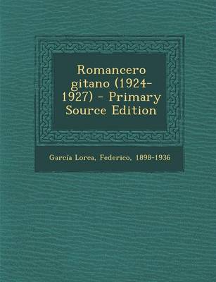 Book cover for Romancero Gitano (1924-1927) - Primary Source Edition