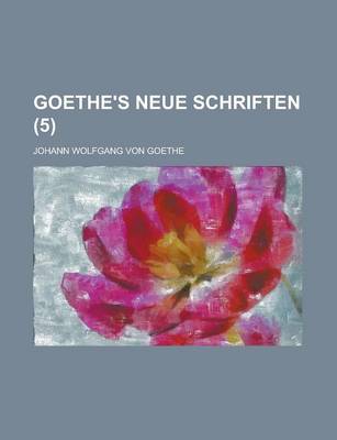 Book cover for Goethe's Neue Schriften (5)