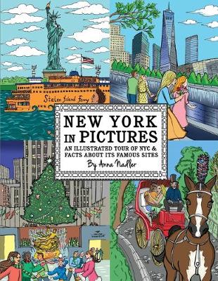 Book cover for New York in Pictures - an illustrated tour of NYC & facts about its famous sites