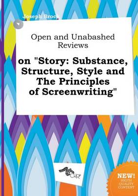 Book cover for Open and Unabashed Reviews on Story