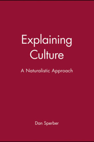 Cover of Explaining Culture