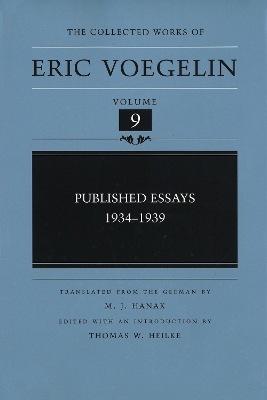 Cover of Published Essays, 1934-1939 (CW9)