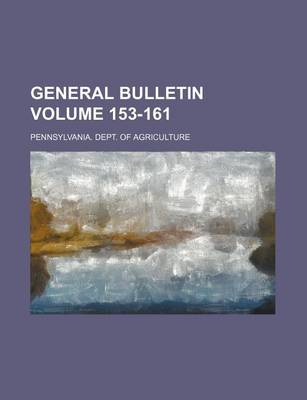 Book cover for General Bulletin Volume 153-161