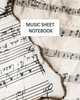 Book cover for Music Sheet Notebook