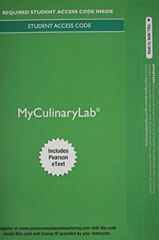 Cover of Myculinarylab with Pearson Etext -- Access Card -- For on Baking