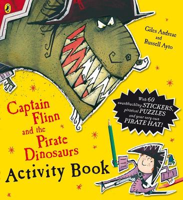 Book cover for Captain Flinn and the Pirate Dinosaurs Activity Book