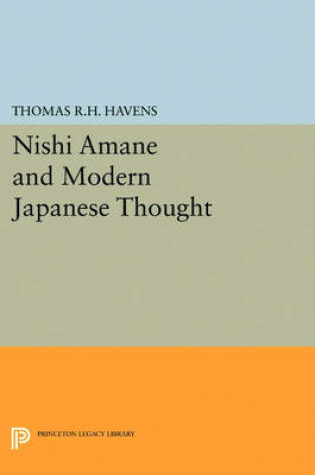 Cover of Nishi Amane and Modern Japanese Thought