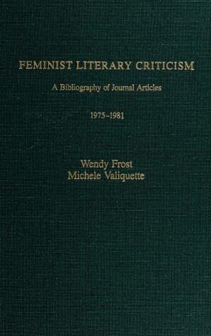 Book cover for Feminist Literary Criticism