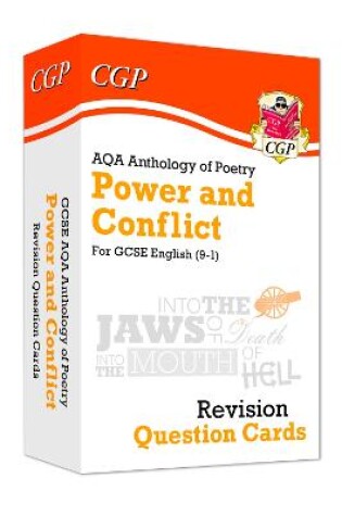 Cover of GCSE English: AQA Power & Conflict Poetry Anthology - Revision Question Cards