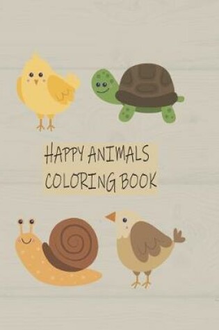 Cover of Happy Animals Coloring Book