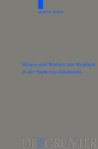 Cover of Wesen und Wirken der Weisheit in der Sapientia Salomonis