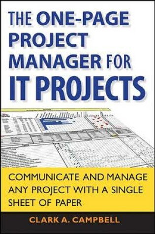 Cover of The One Page Project Manager for IT Projects